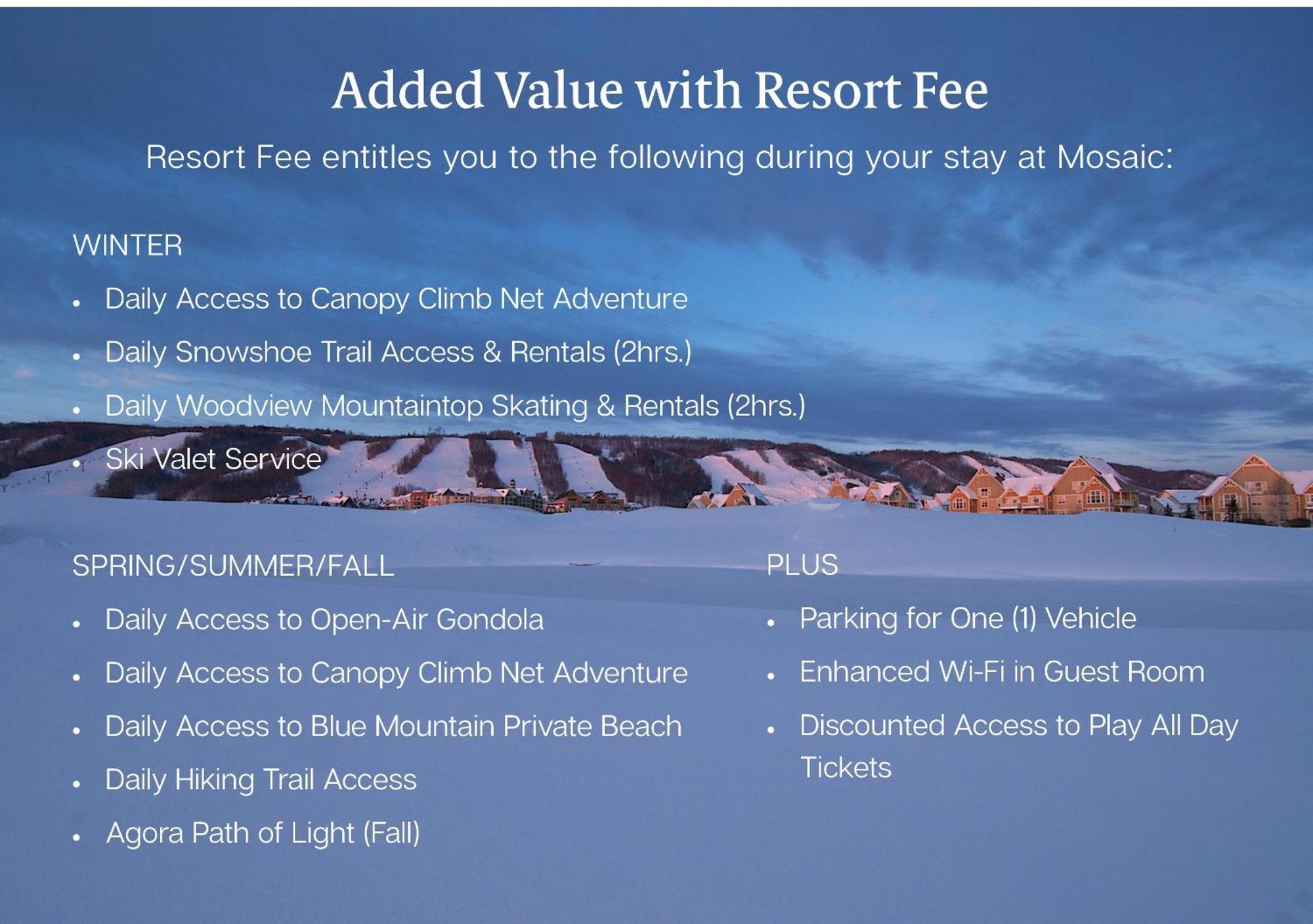 Blue Mountain Resort Mosaic Suites Blue Mountains Exterior foto